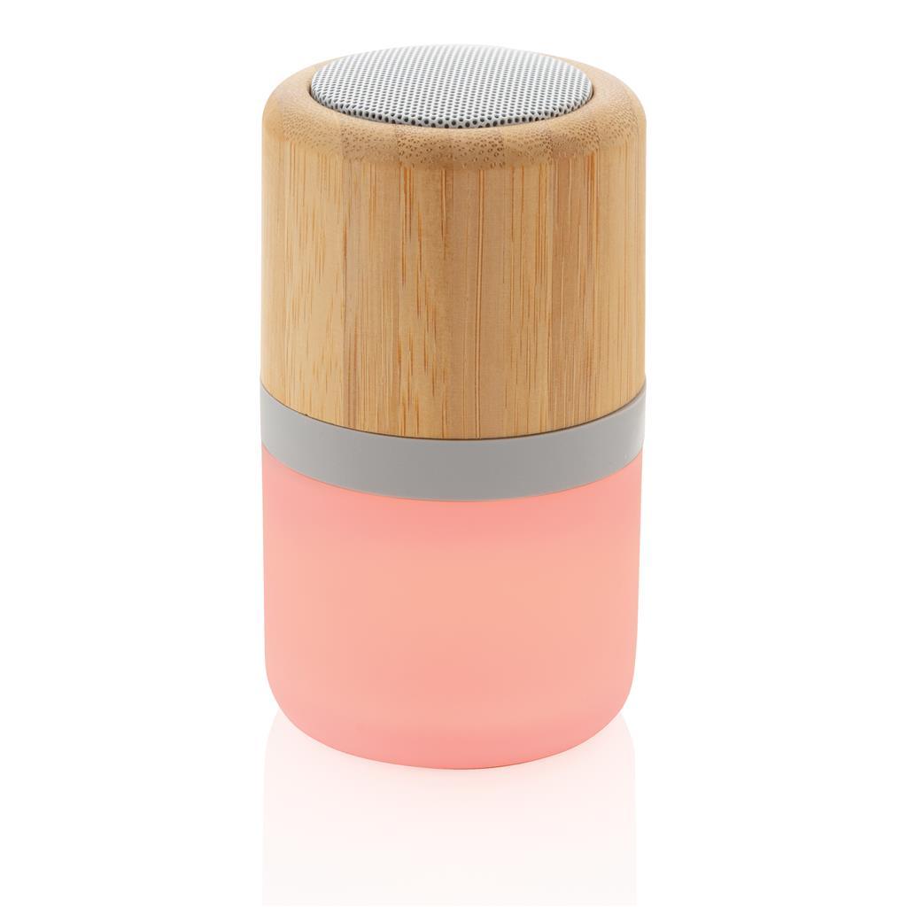 Bamboo colour changing 3W speaker light - illuminated