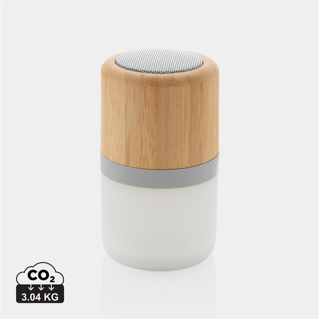 Bamboo colour changing 3W speaker light - illuminated