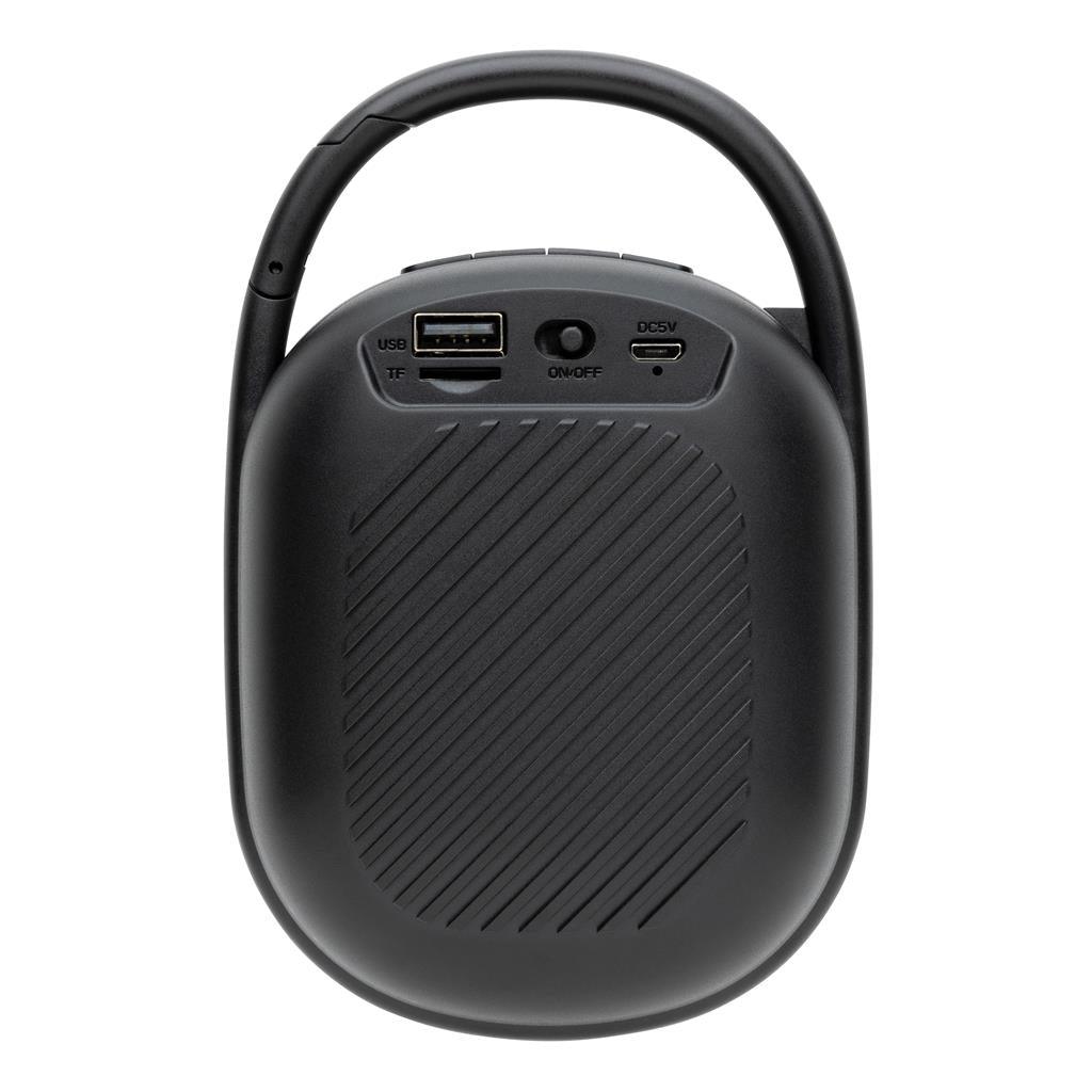 RCS recycled plastic Lightboom 5W Clip speaker - illuminated