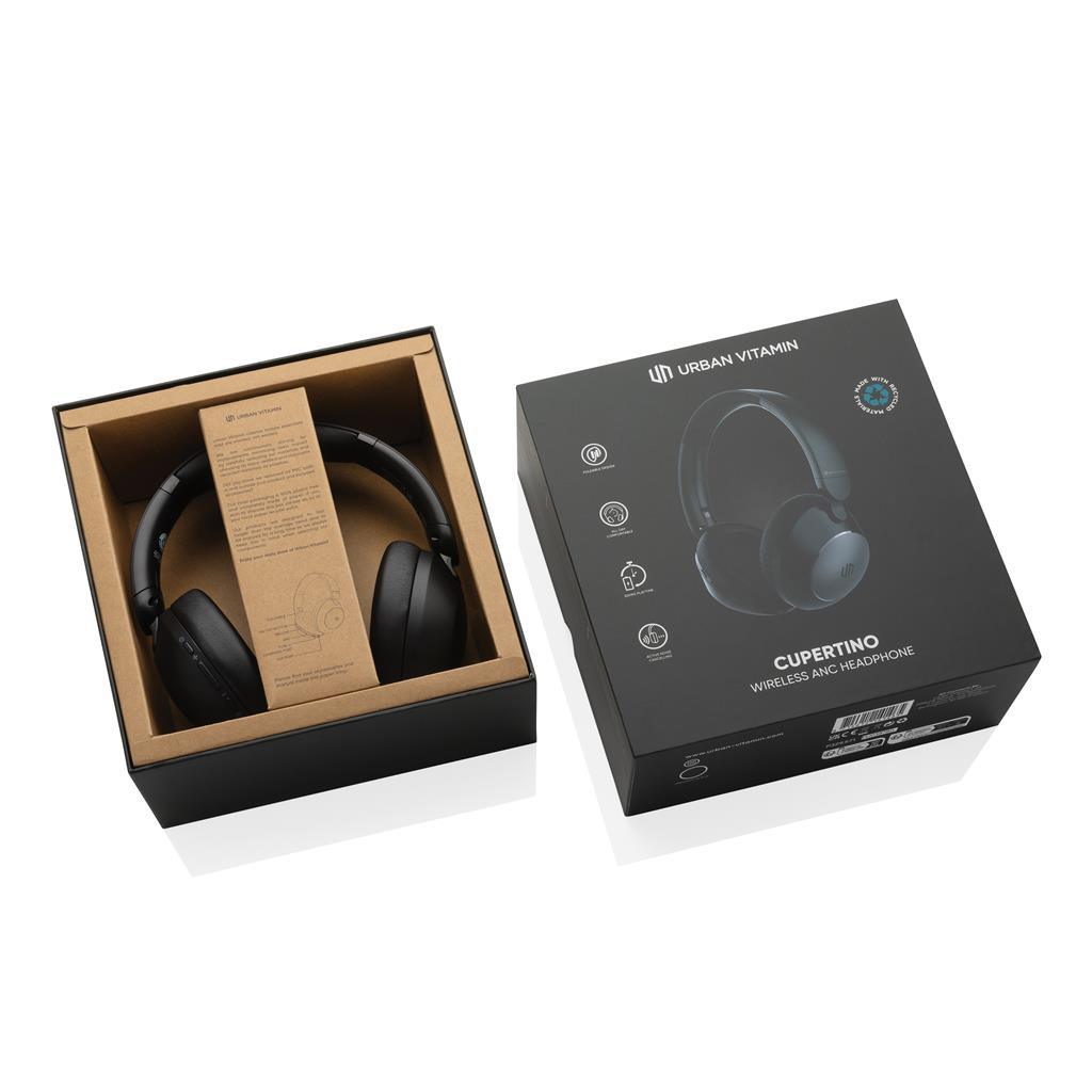 Urban Vitamin Cupertino RCS rplastic ANC headphone - illuminated