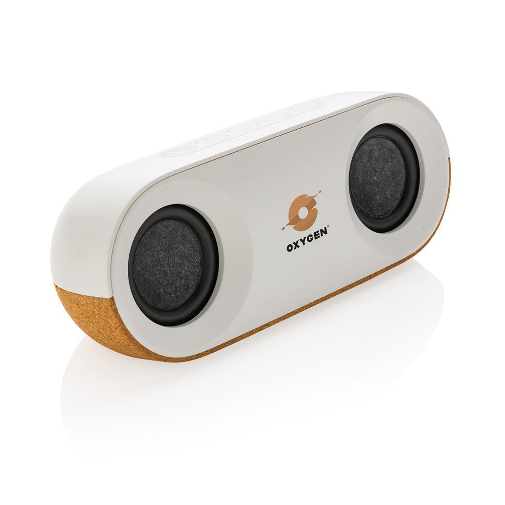 Oregon RCS recycled plastic and cork 10W speaker - illuminated