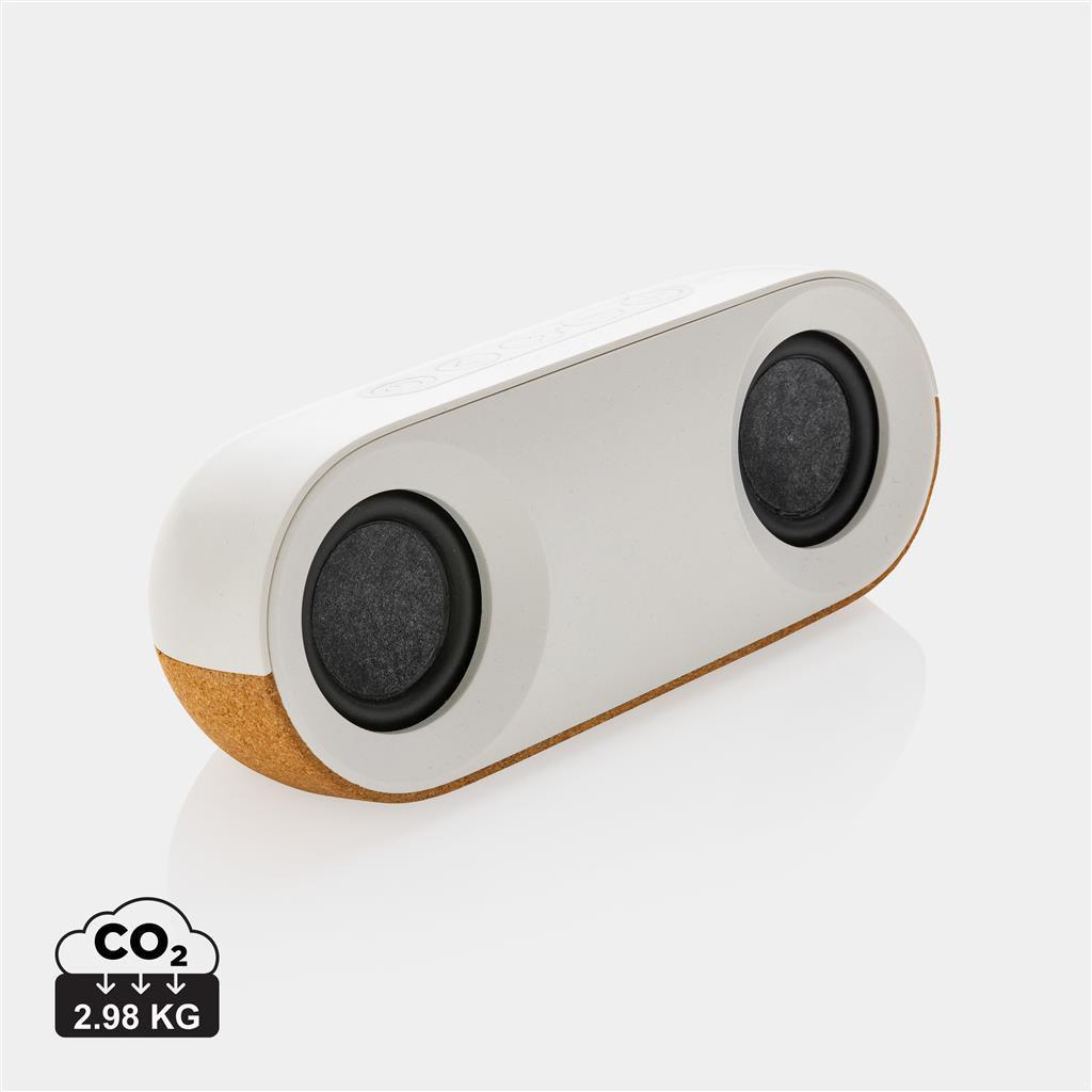 Oregon RCS recycled plastic and cork 10W speaker - illuminated