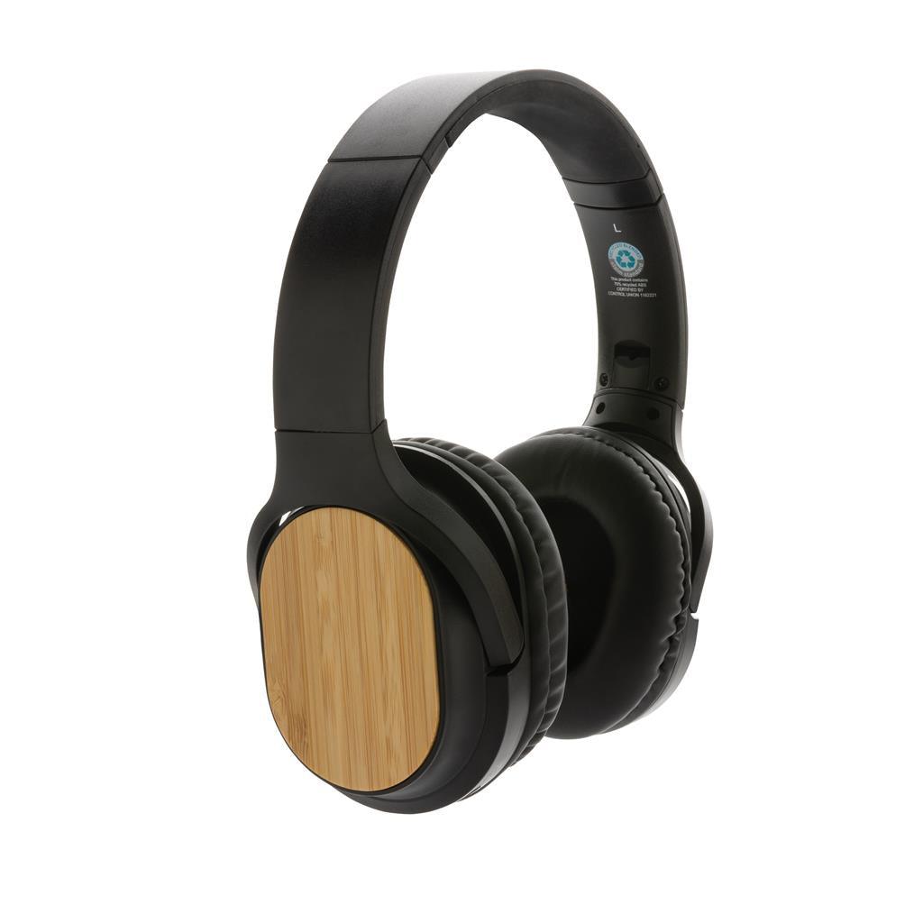 RCS and bamboo Elite Foldable wireless headphone - illuminated