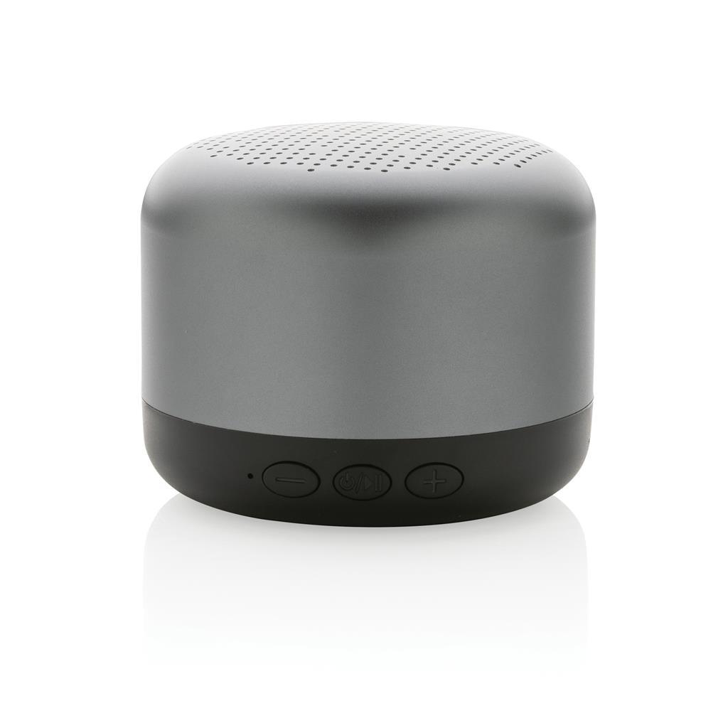 Terra RCS recycled aluminium 5W wireless speaker - illuminated