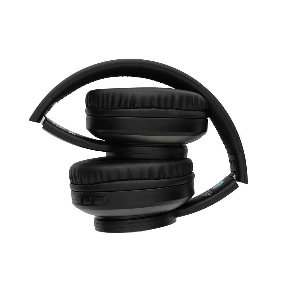 Terra RCS recycled aluminium wireless headphone - illuminated