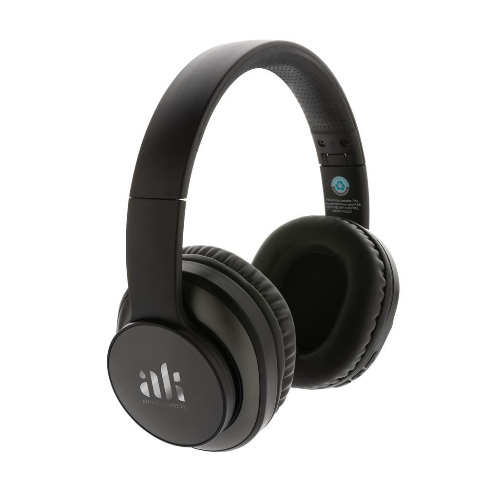 Terra RCS recycled aluminium wireless headphone - illuminated