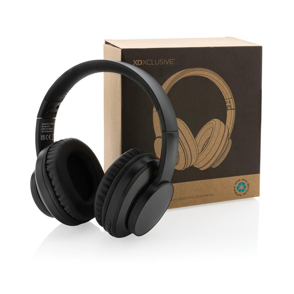 Terra RCS recycled aluminium wireless headphone - illuminated
