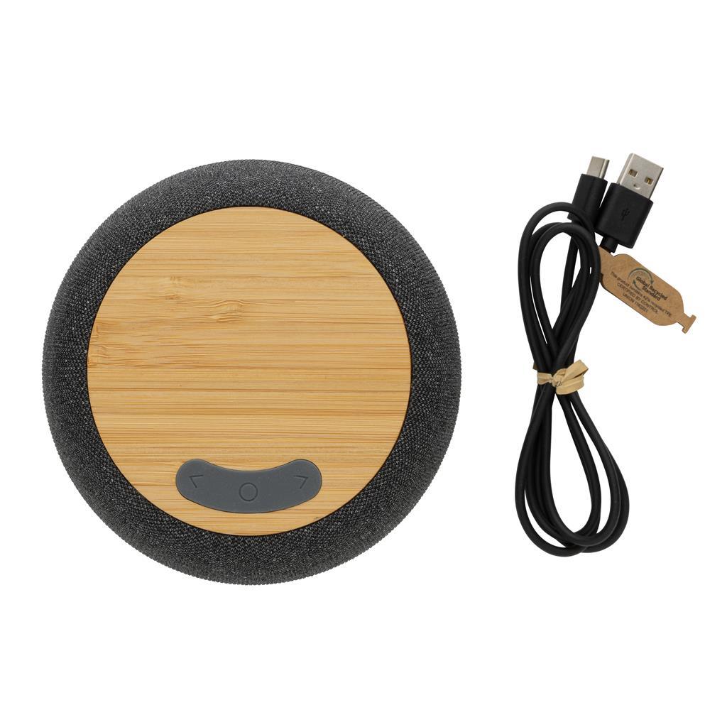 RCS Rplastic/PET and bamboo 5W speaker - illuminated