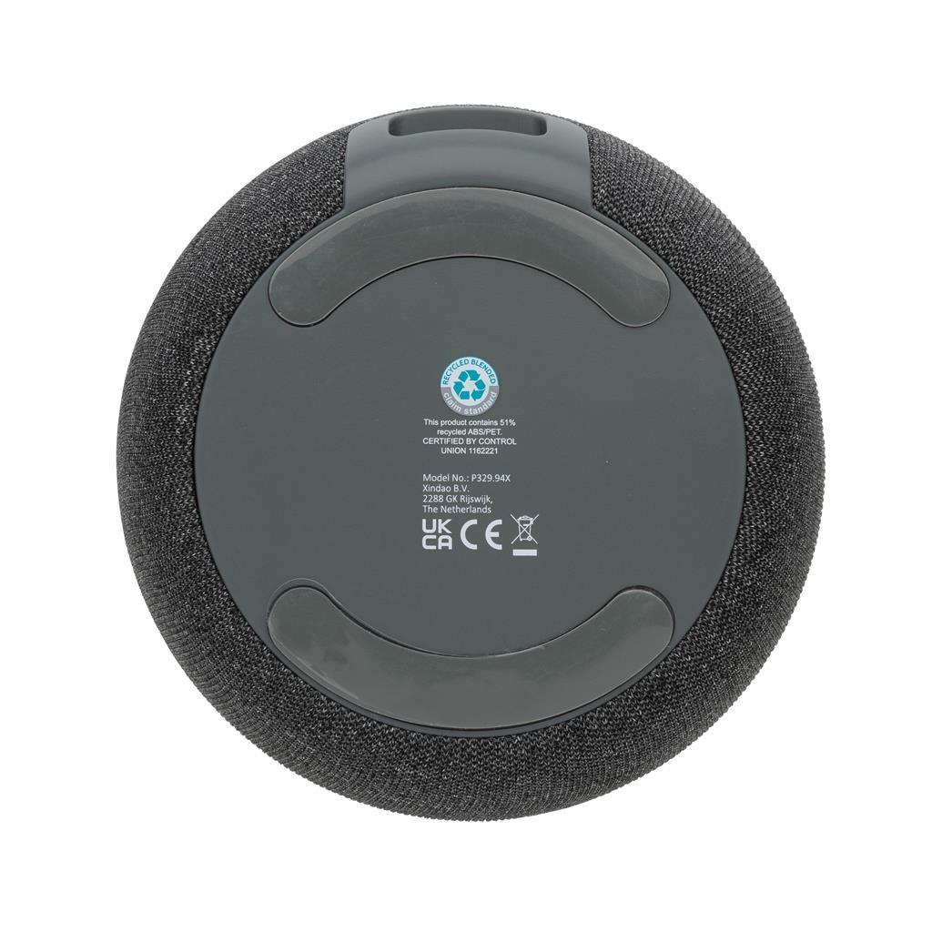 RCS Rplastic/PET and bamboo 5W speaker - illuminated