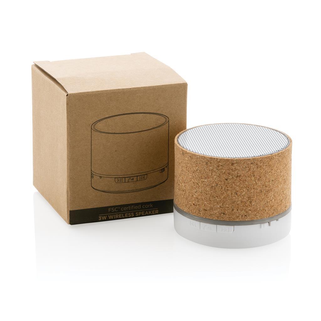 Cork 3W wireless speaker - illuminated