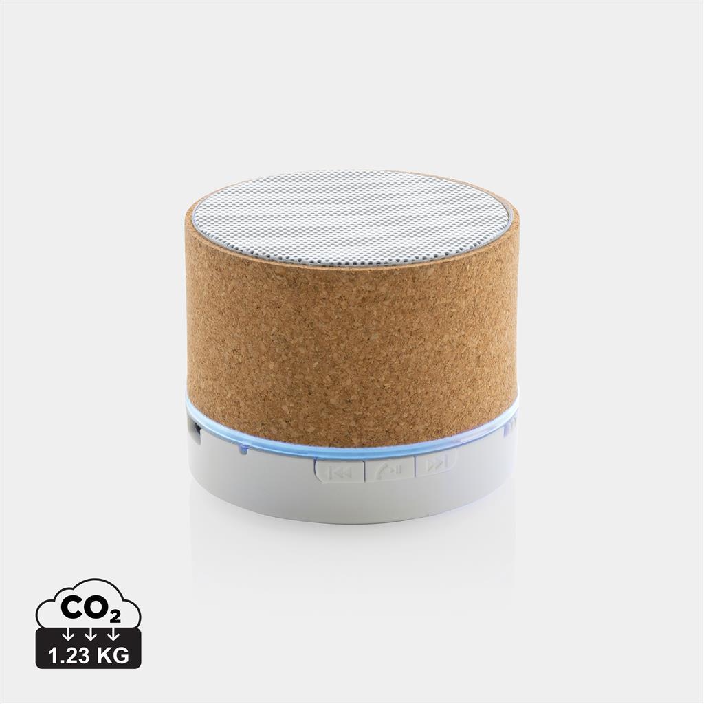Cork 3W wireless speaker - illuminated