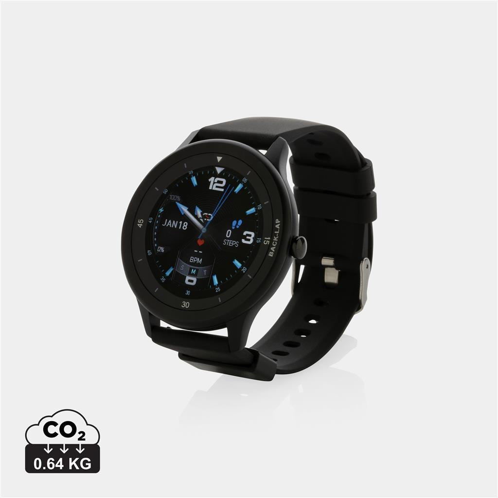 Swiss Peak RCS recycled TPU Watch - illuminated