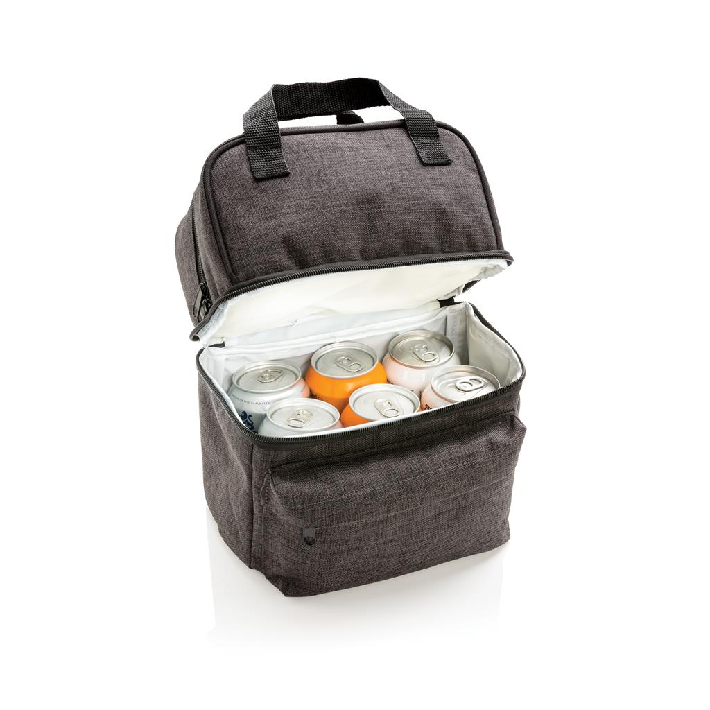 Cooler bag with 2 insulated compartments - illuminated