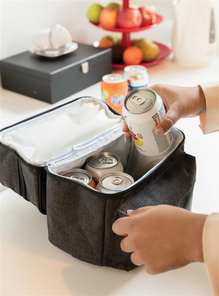 Cooler bag with 2 insulated compartments - illuminated