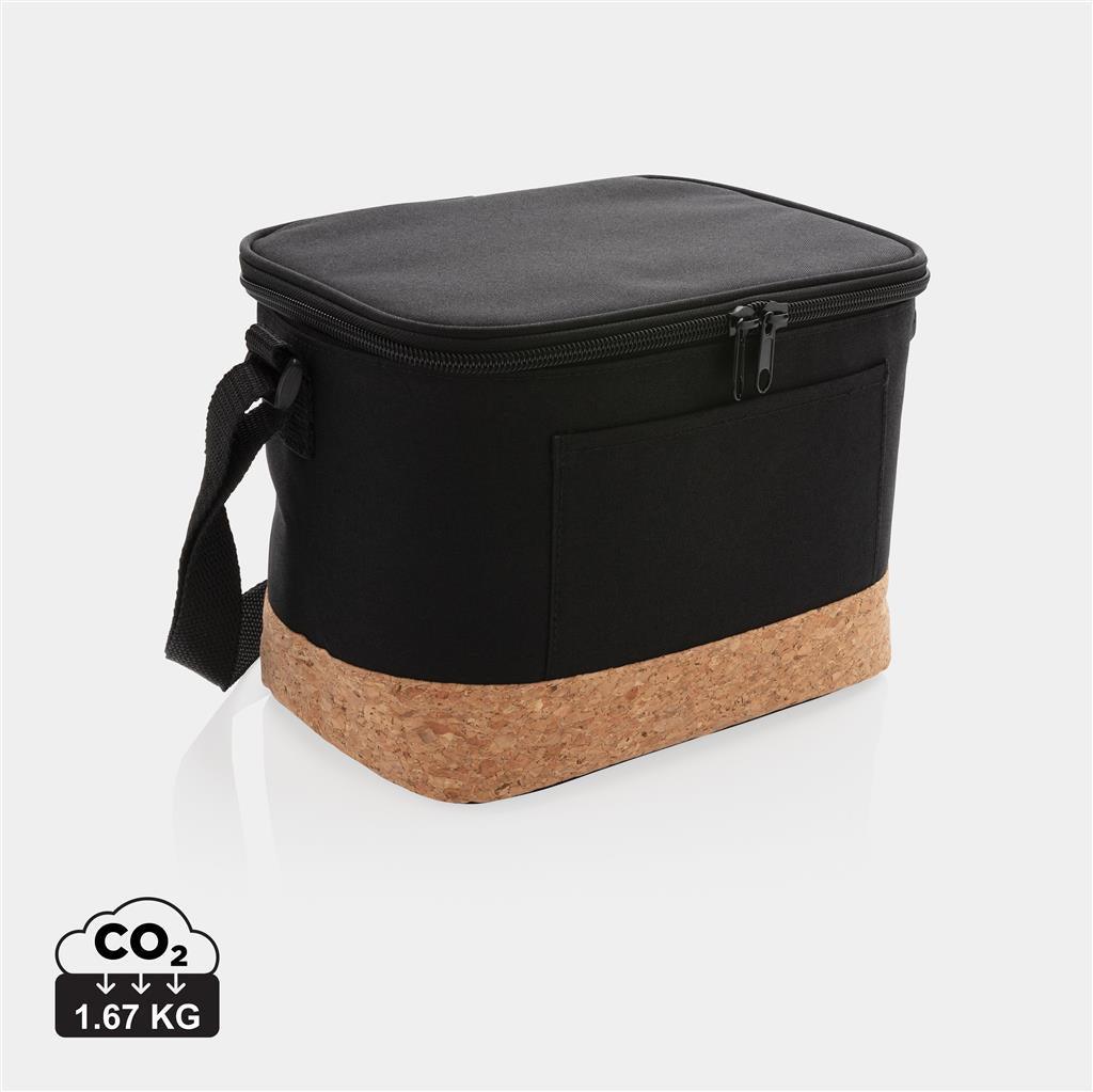 Two tone cooler bag with cork detail - illuminated