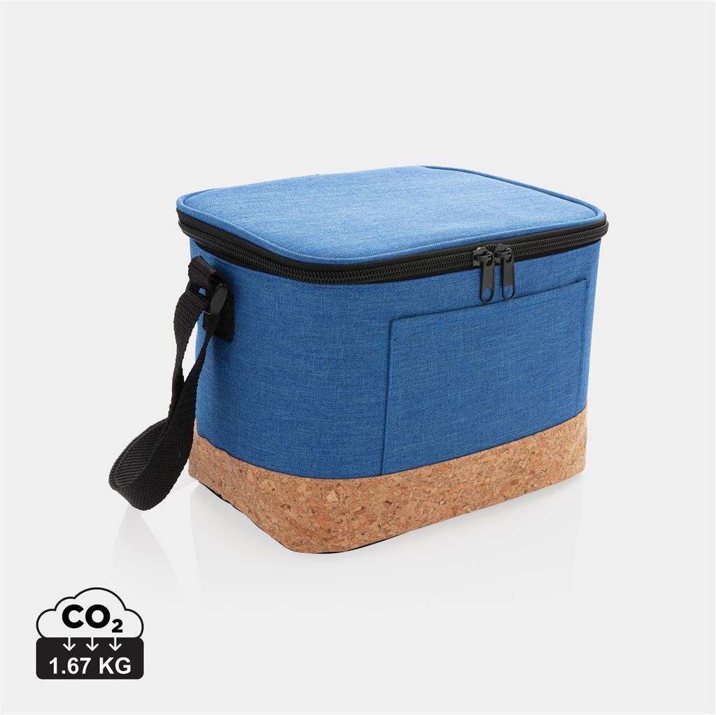 Two tone cooler bag with cork detail - illuminated