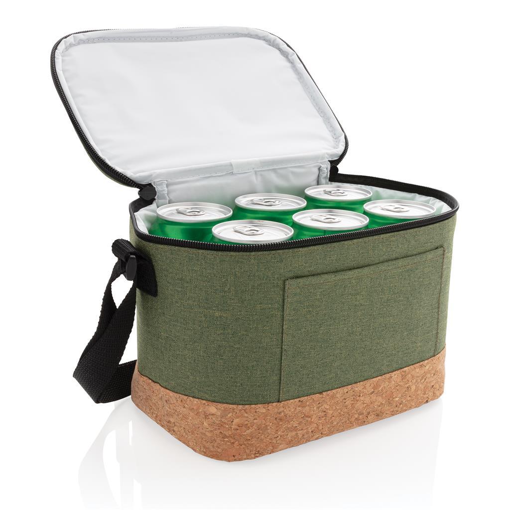 Two tone cooler bag with cork detail - illuminated