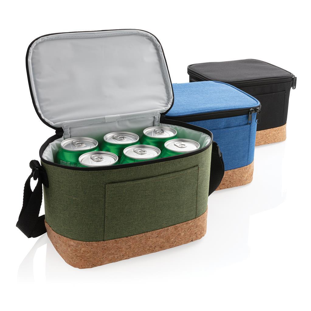 Two tone cooler bag with cork detail - illuminated