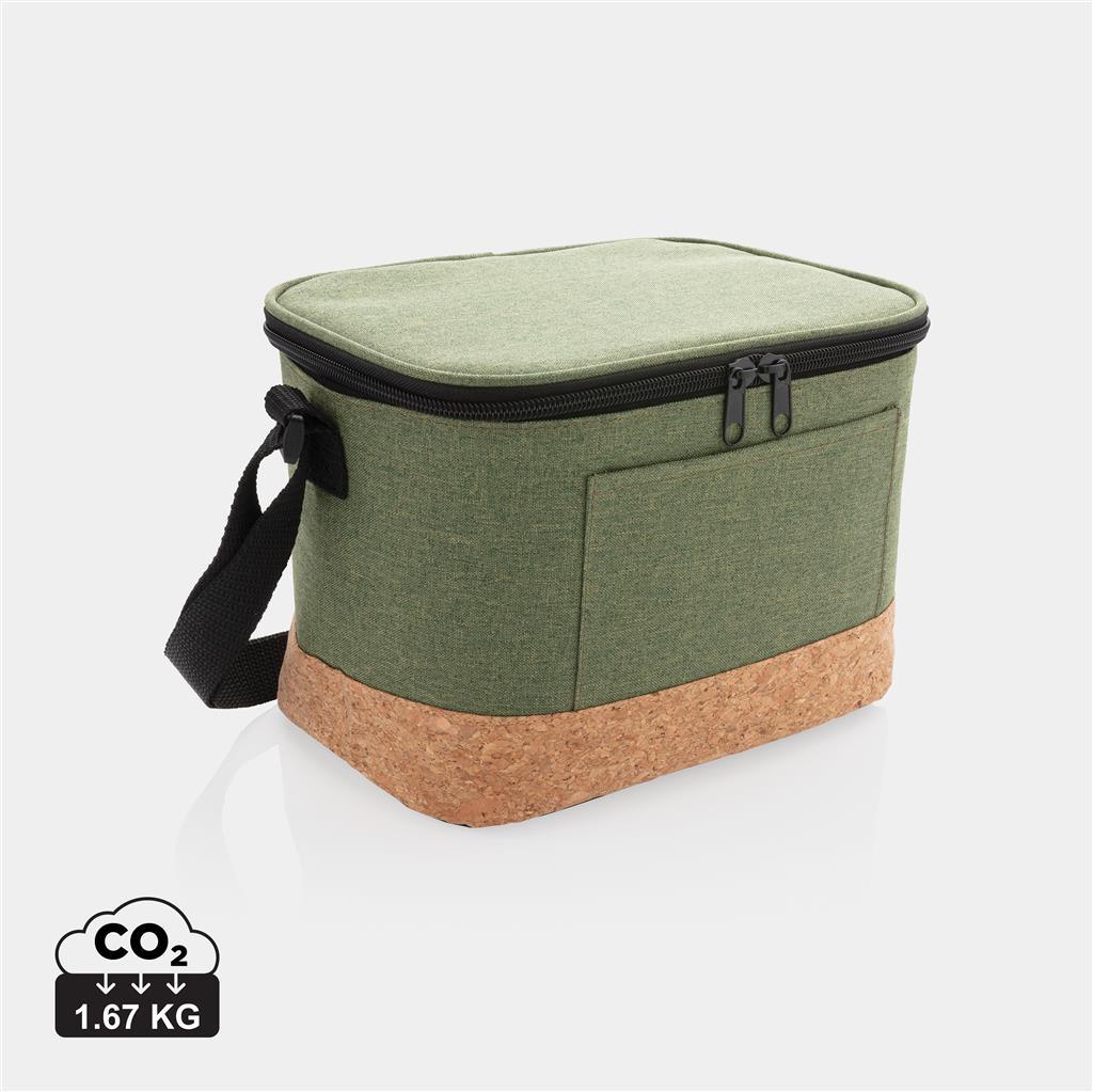 Two tone cooler bag with cork detail - illuminated