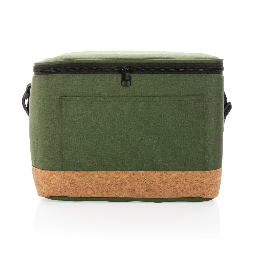 Impact AWARE™ XL RPET two tone cooler bag with cork detail - illuminated