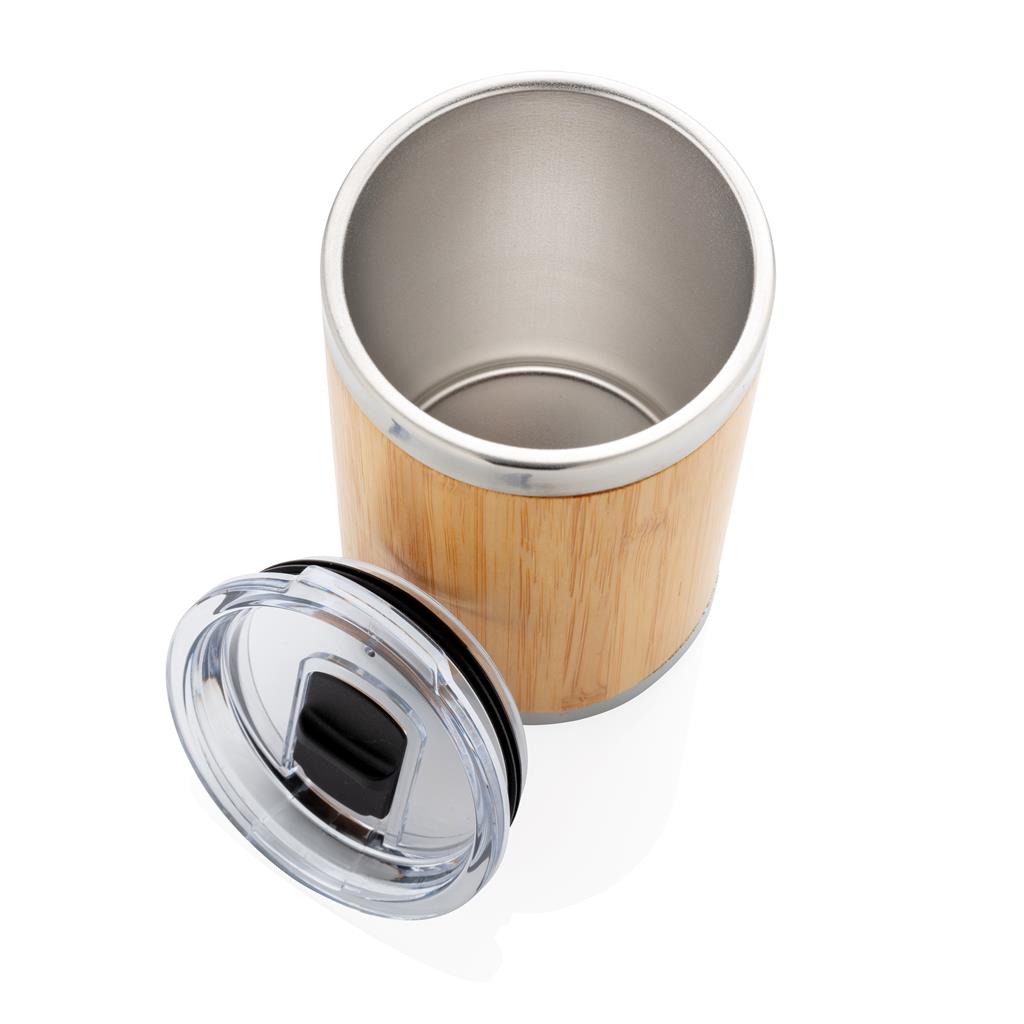 Bamboo coffee to go tumbler - illuminated