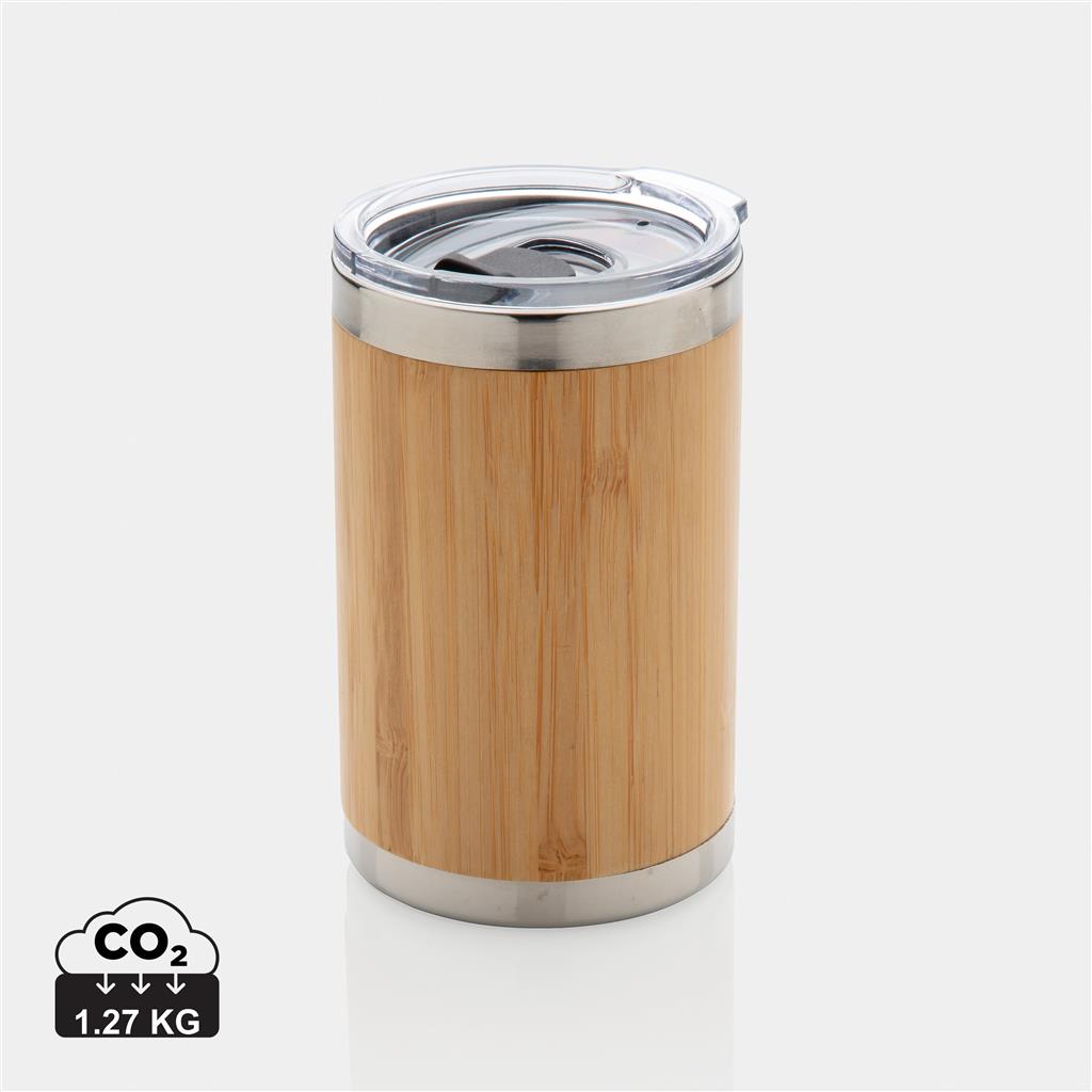 Bamboo coffee to go tumbler - illuminated