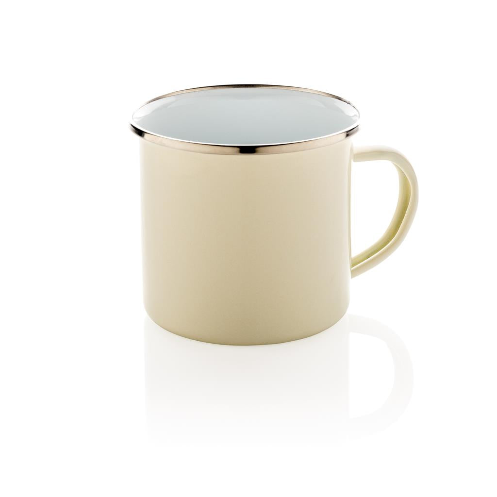 Vintage enamel mug - illuminated