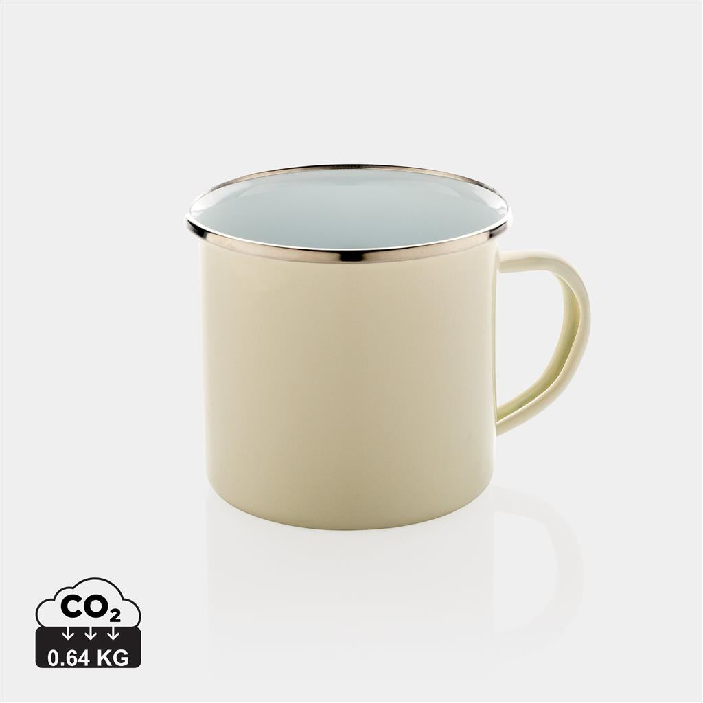 Vintage enamel mug - illuminated