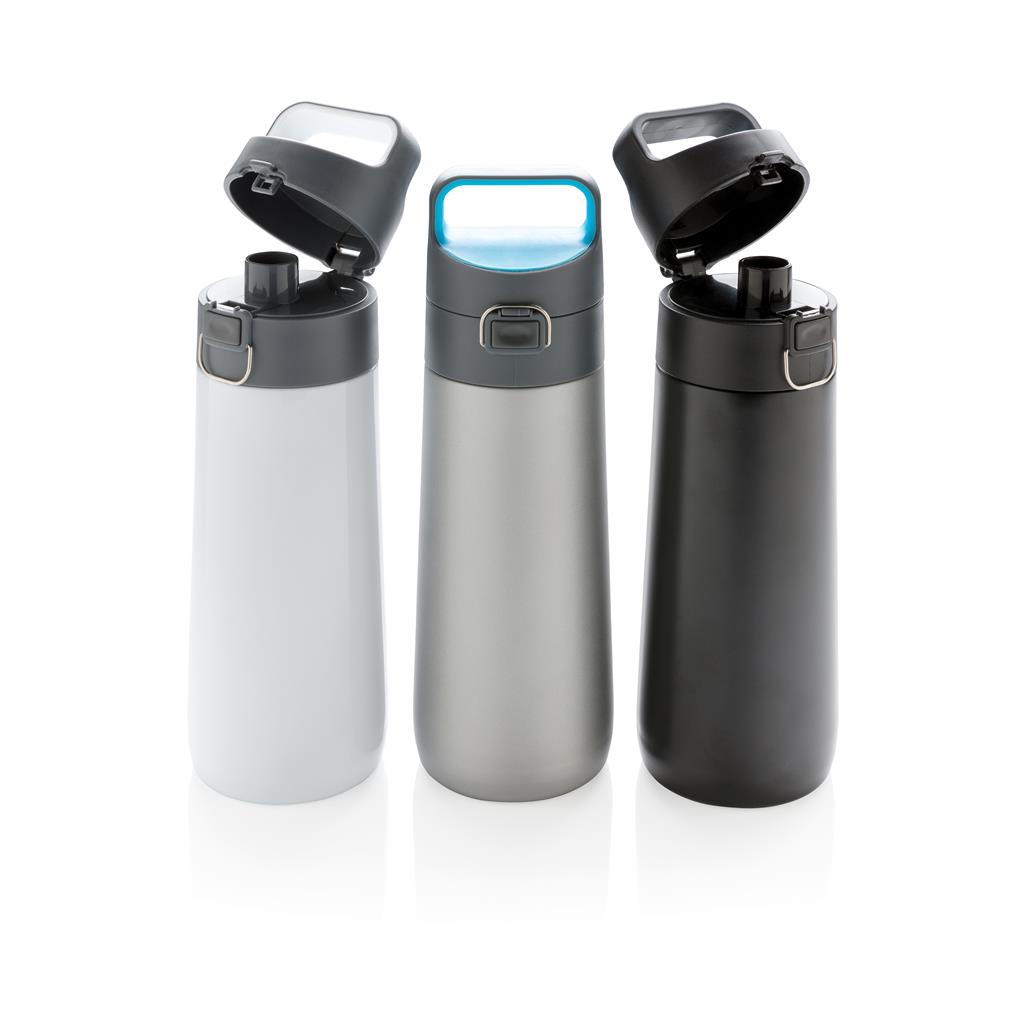 Hydrate leak proof lockable vacuum bottle - illuminated