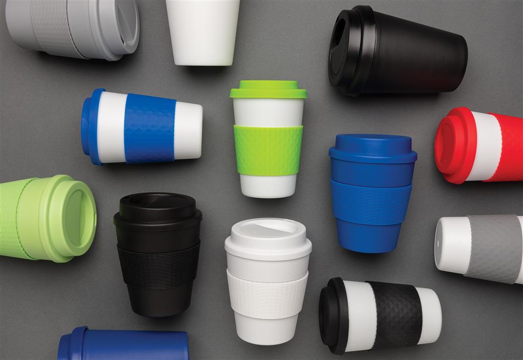 Reusable double wall coffee cup 300ml - illuminated