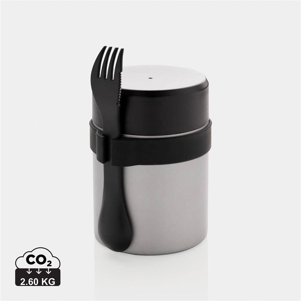 Bogota food flask with ceramic coating - illuminated
