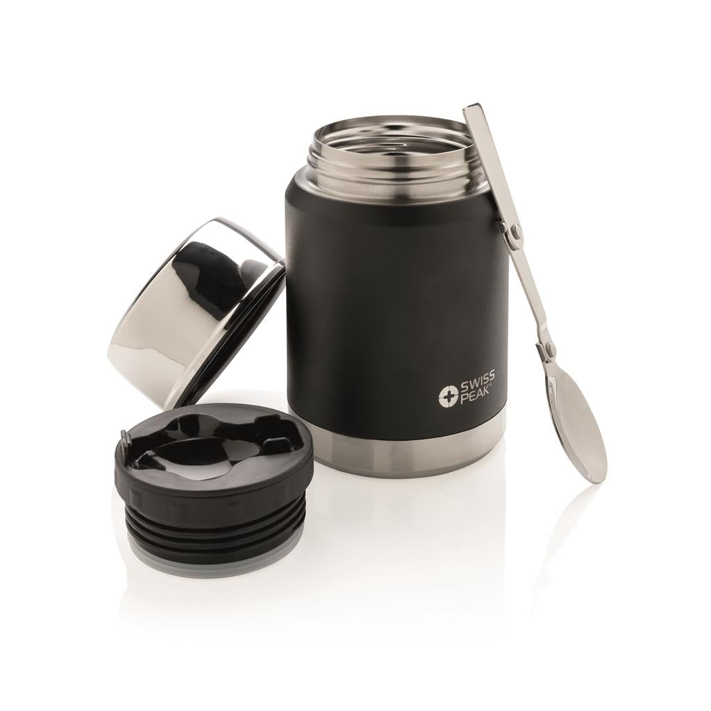 Swiss Peak Elite copper vacuum food container - illuminated