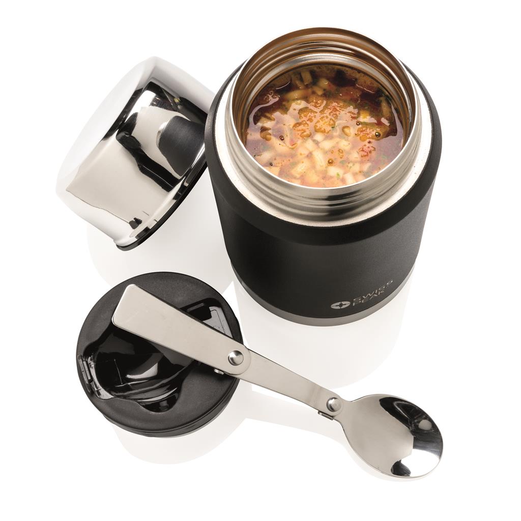 Swiss Peak Elite copper vacuum food container - illuminated