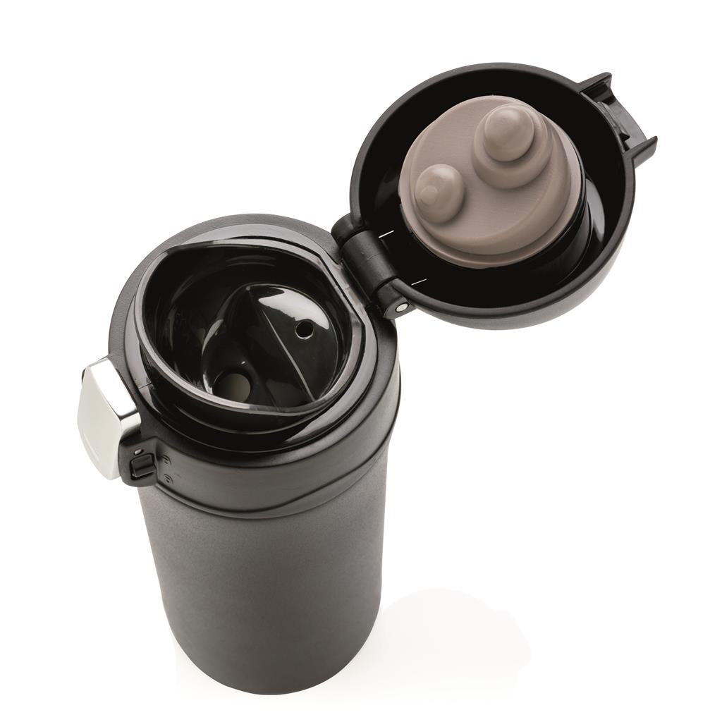 Swiss Peak Elite copper vacuum mug - illuminated