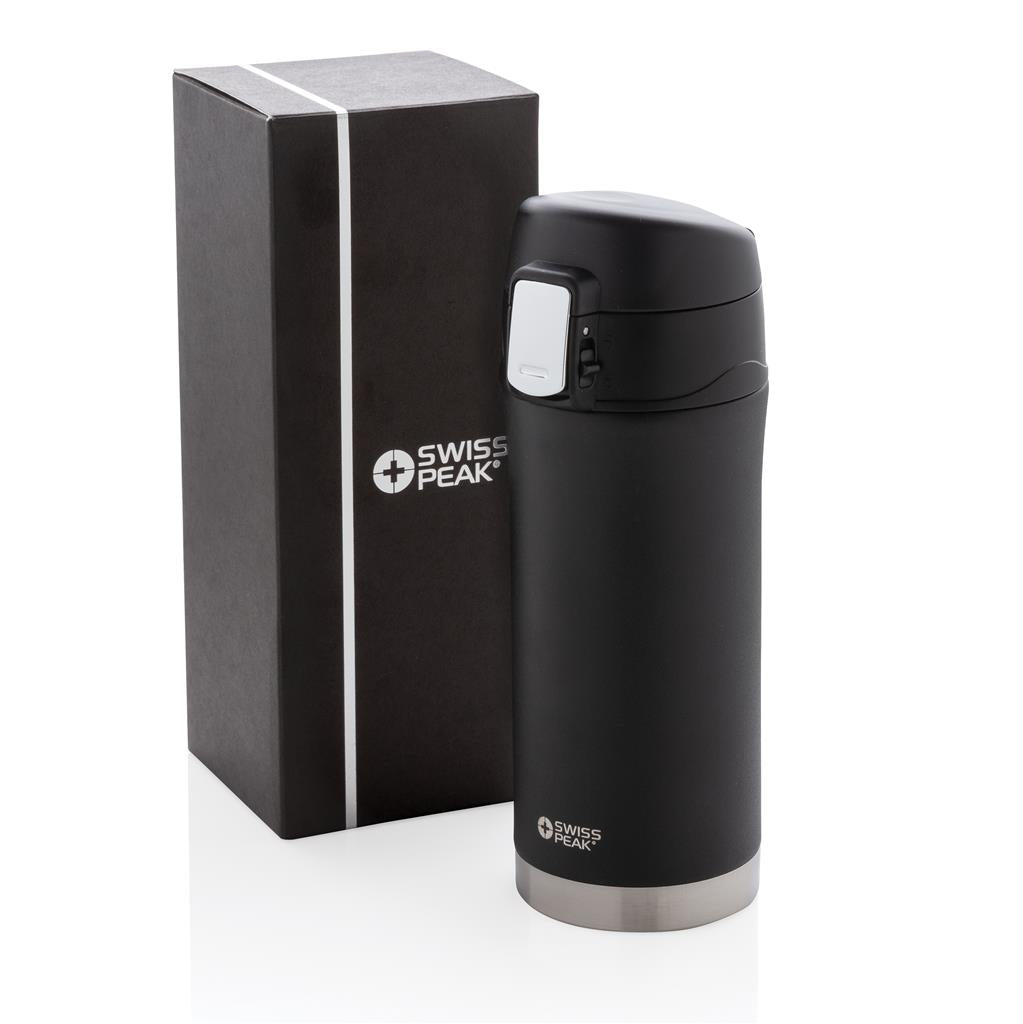 Swiss Peak Elite copper vacuum mug - illuminated