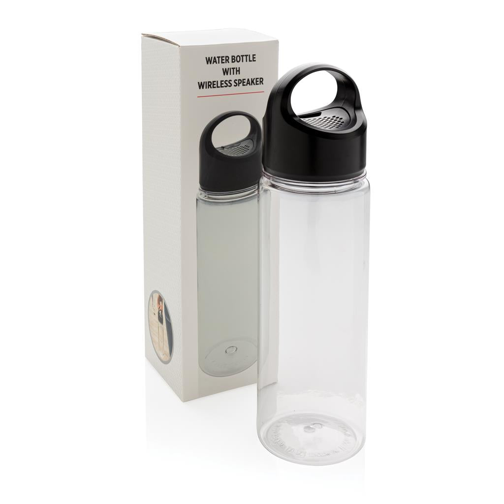 Water bottle with wireless speaker - illuminated