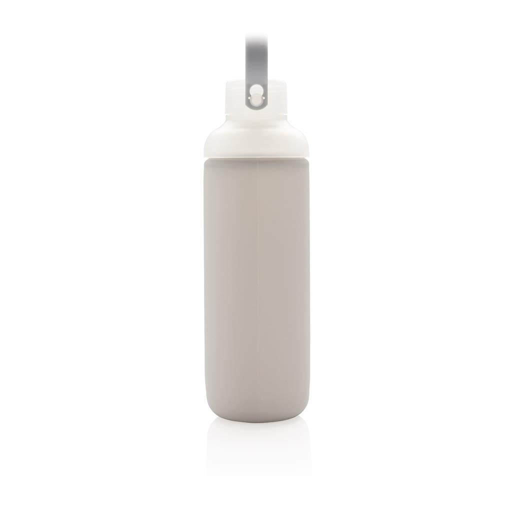 Glass water bottle with silicone sleeve - illuminated