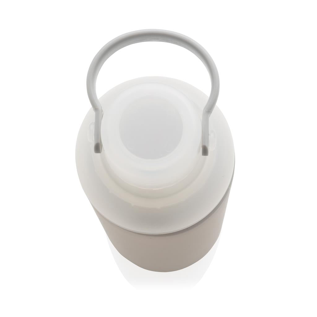 Glass water bottle with silicone sleeve - illuminated