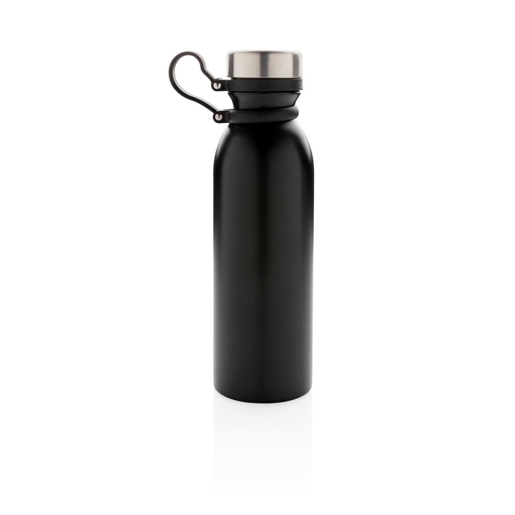 Copper vacuum insulated bottle with carry loop - illuminated