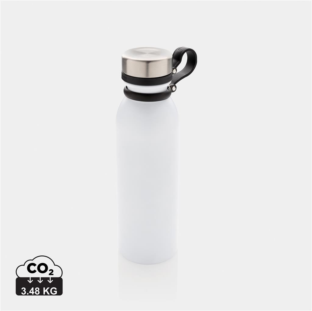 Copper vacuum insulated bottle with carry loop - illuminated