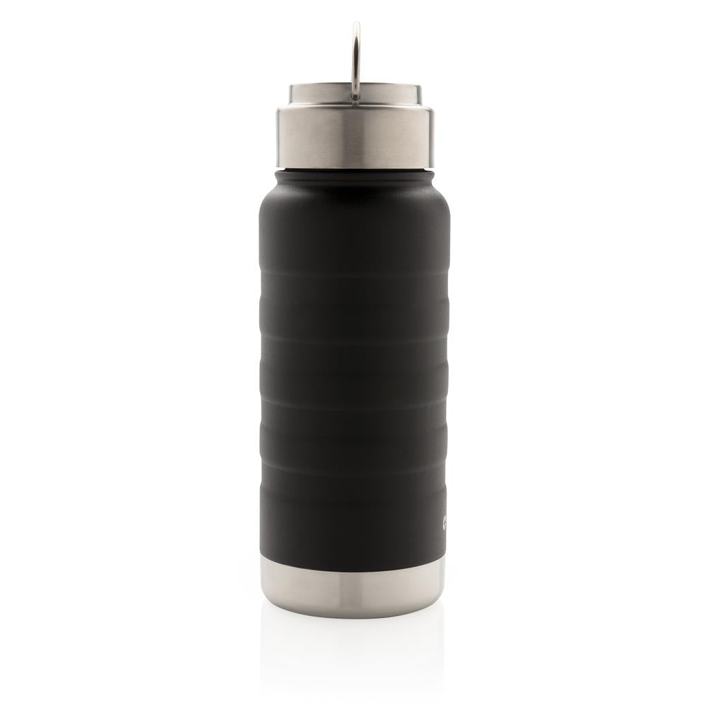 Swiss Peak Elite copper vacuum bottle with handle - illuminated