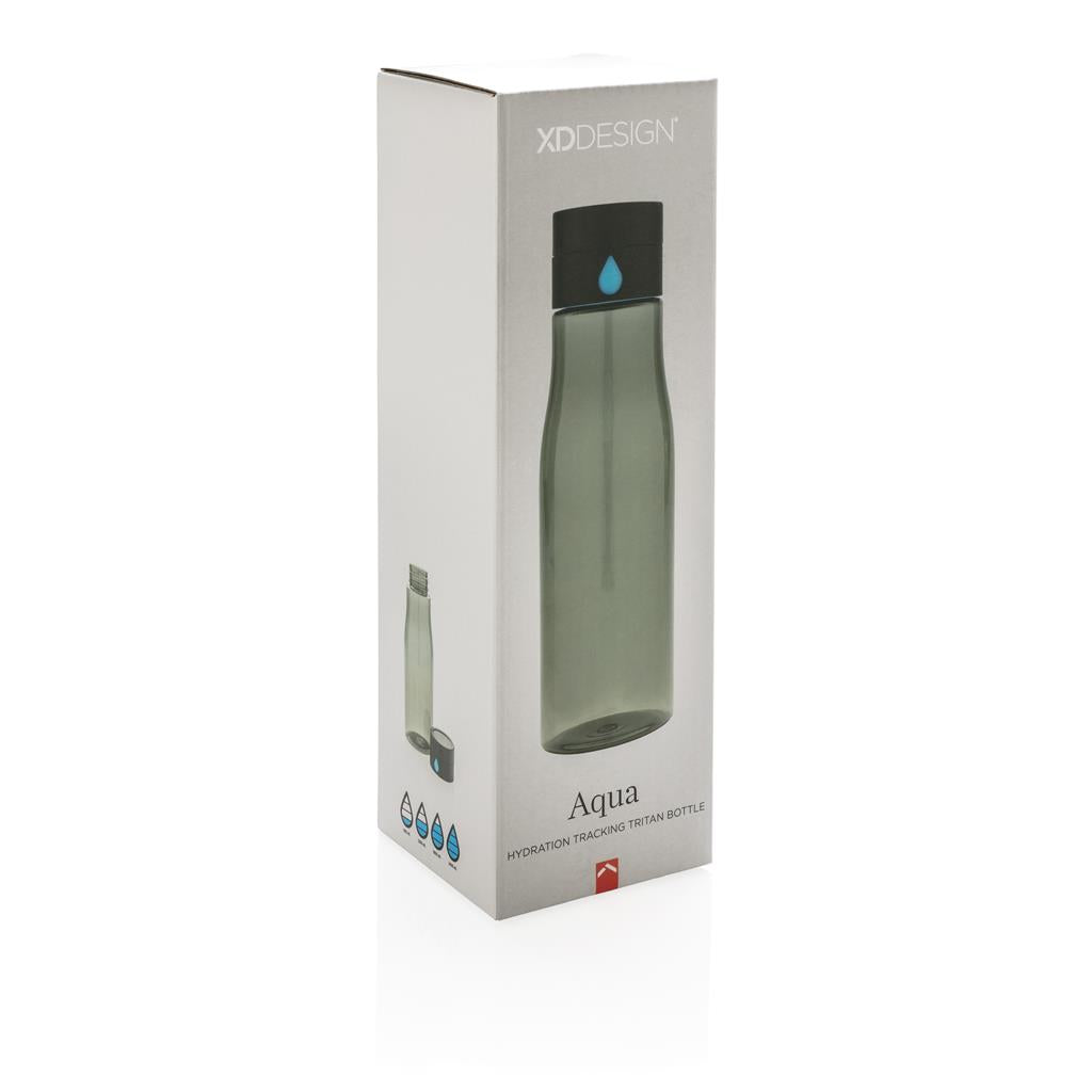 Aqua hydration tracking tritan bottle - illuminated