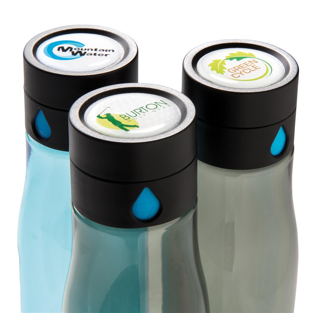 Aqua hydration tracking tritan bottle - illuminated