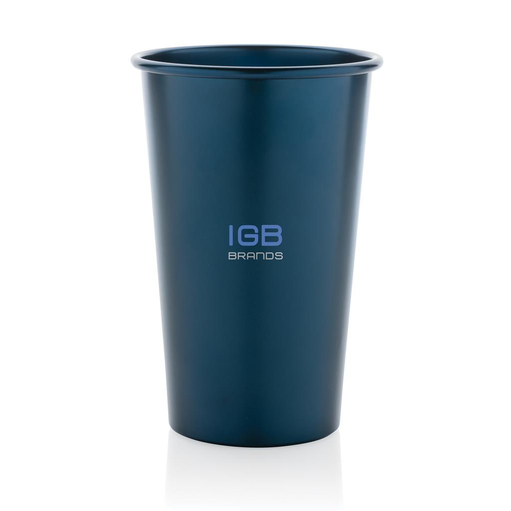 Alo RCS recycled aluminium lightweight cup 450ml - illuminated