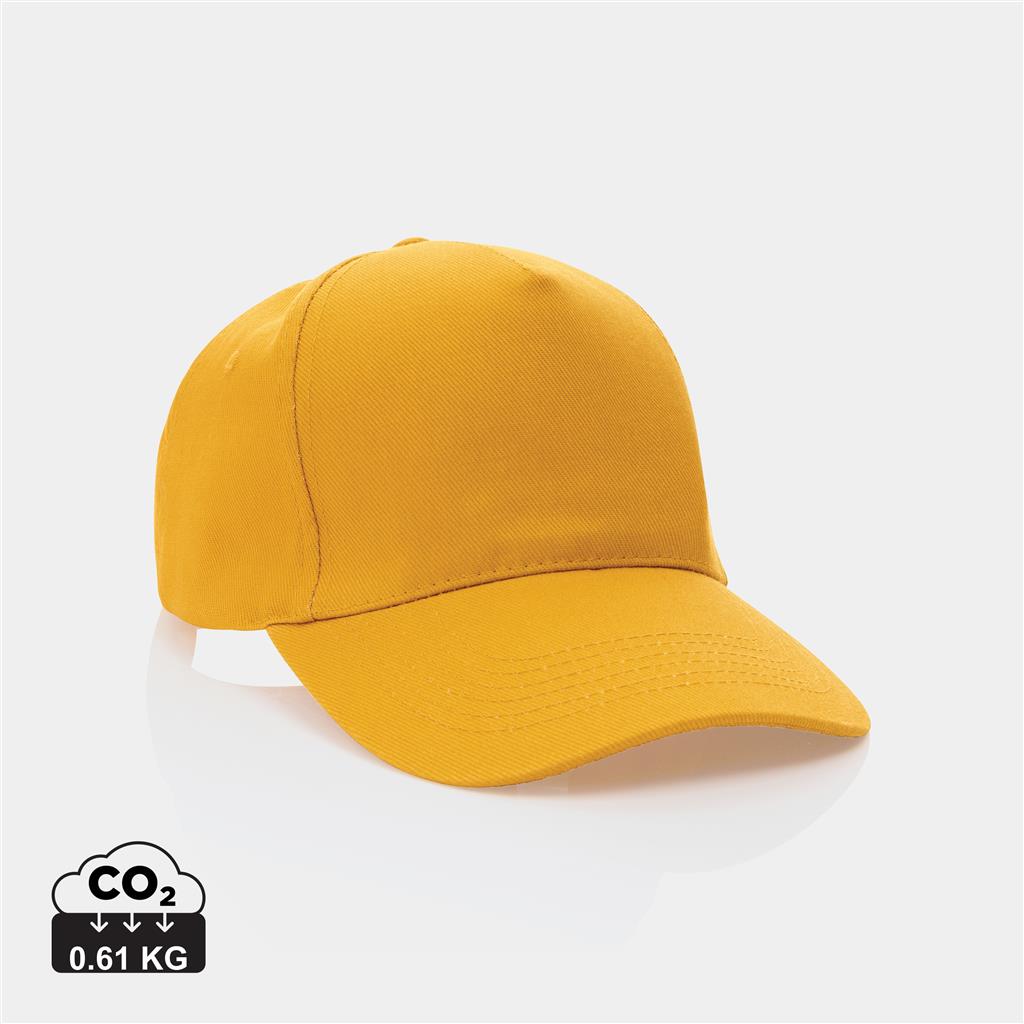 Impact 5panel 280gr Recycled cotton cap with AWARE™ tracer - illuminated
