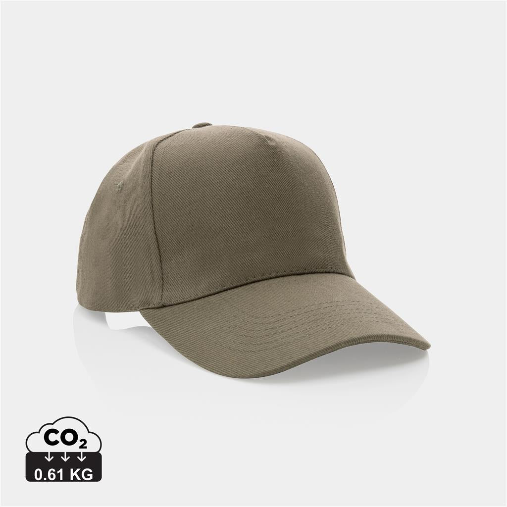 Impact 5panel 280gr Recycled cotton cap with AWARE™ tracer - illuminated