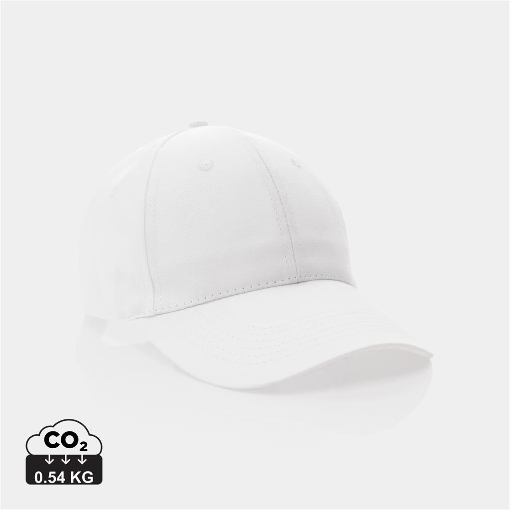 Impact 6 panel 190gr Recycled cotton cap with AWARE™ tracer - illuminated