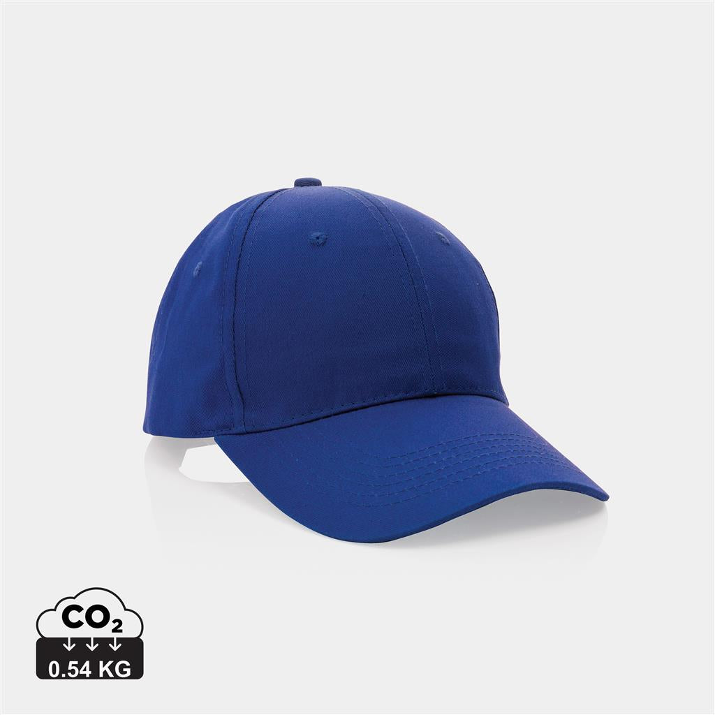 Impact 6 panel 190gr Recycled cotton cap with AWARE™ tracer - illuminated