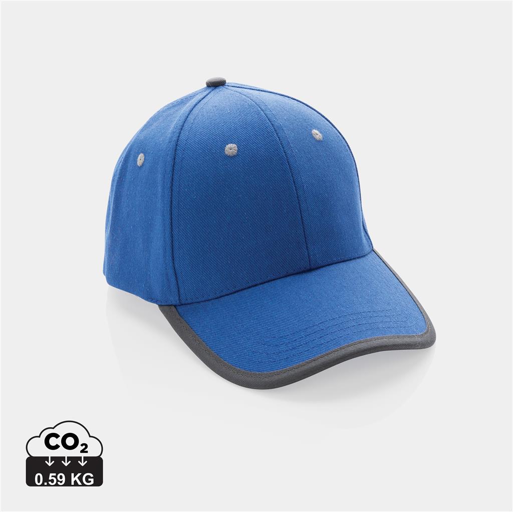 Impact AWARE™ Brushed rcotton 6 panel contrast cap 280gr - illuminated