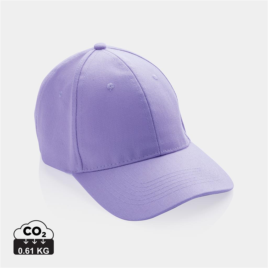 Impact 6 panel 280gr Recycled cotton cap with AWARE™ tracer - illuminated